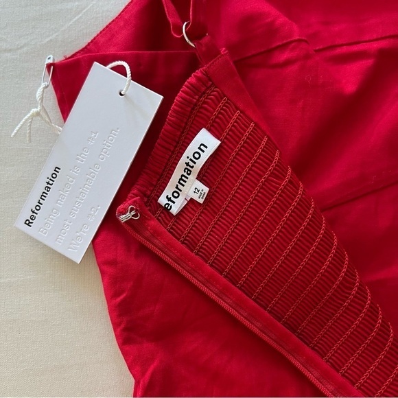 Reformation Alfred Dress in Cherry - Picture 10 of 16